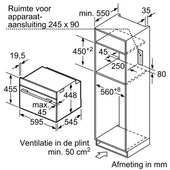Siemens CF634AGS1 inbouw